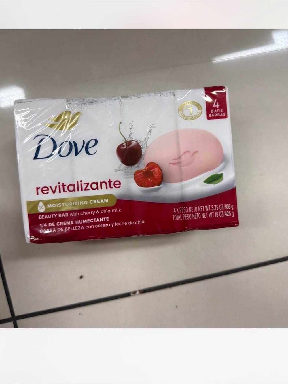 Revitalizante Moisturizing Beauty Bar - Cherry Scent (Pink)